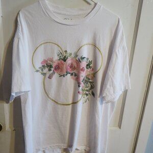 Mickey Mouse White T Shirt Plus Size 3+